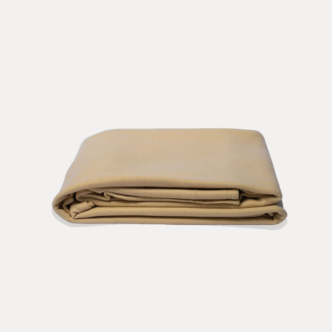 Couverture polaire beige