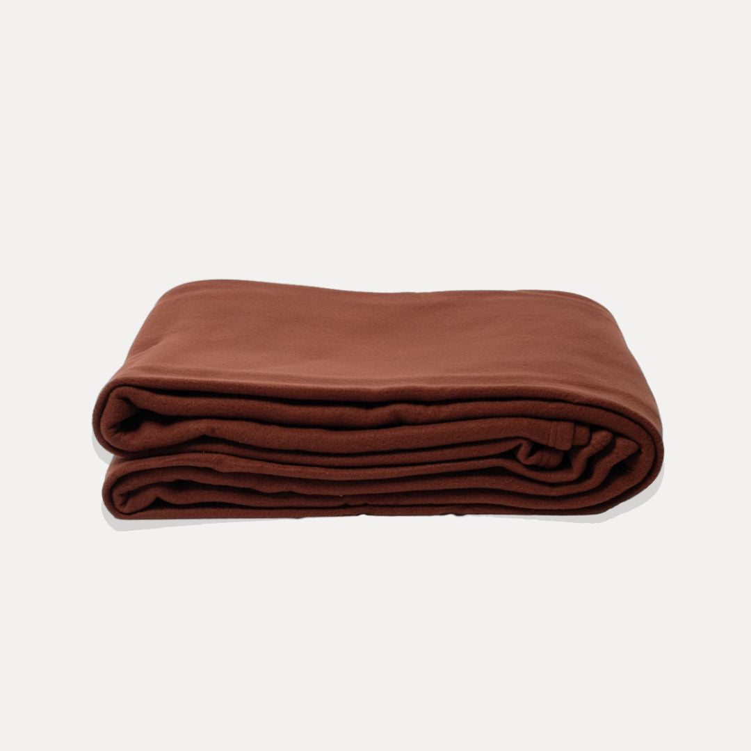 Couverture polaire marron