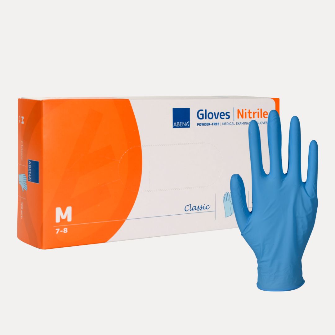Gant examen nitrile bleus non poudre 2