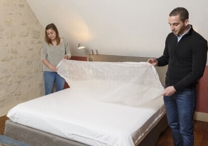 Alèses de lit jetable, idéal pour les hébergements touristiques