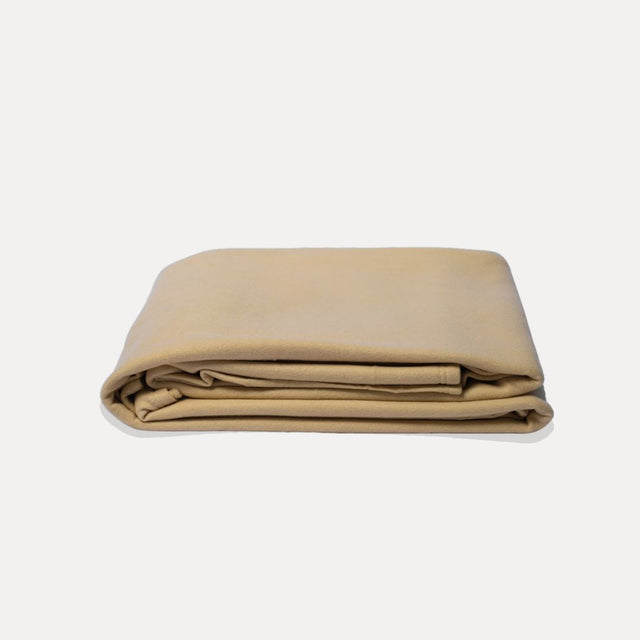 Couverture polaire beige