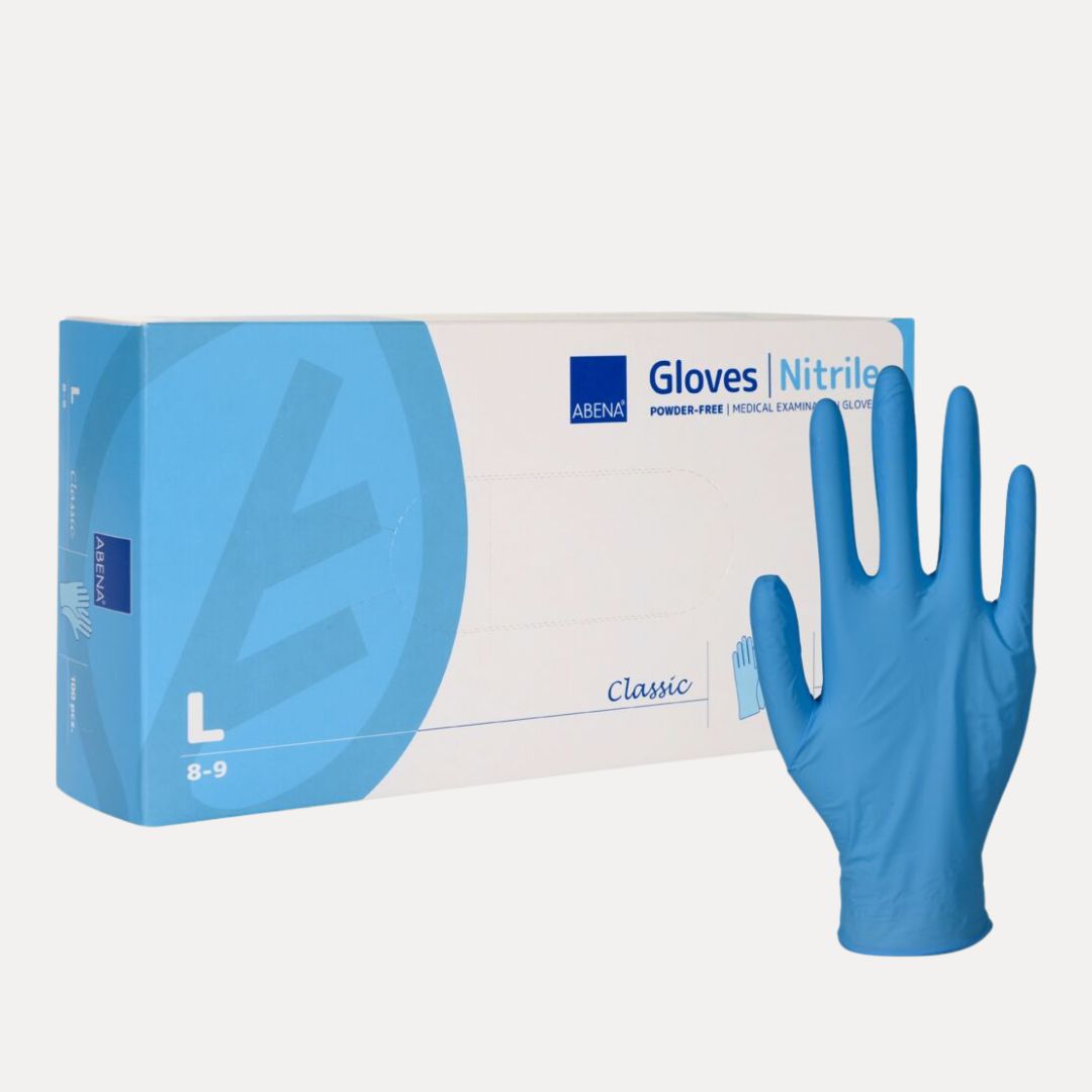 Gant examen nitrile bleus non poudre 3