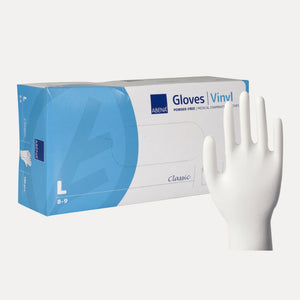 Gant examen vinyle transparent non poudre 2