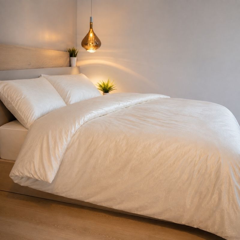 PARURE HOUSSE DE COUETTE BIODÉGRADABLE BAMBOU