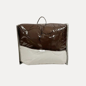 couette chaude chocolat ecru 2