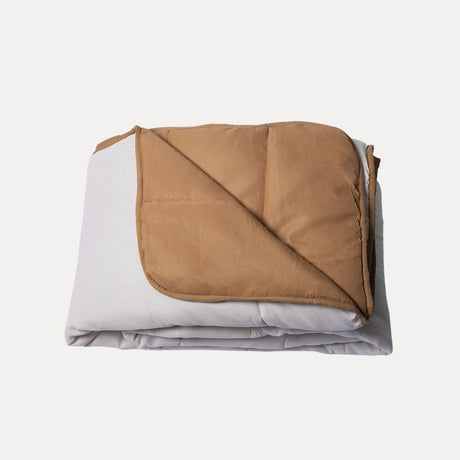 couette légère taupe camel